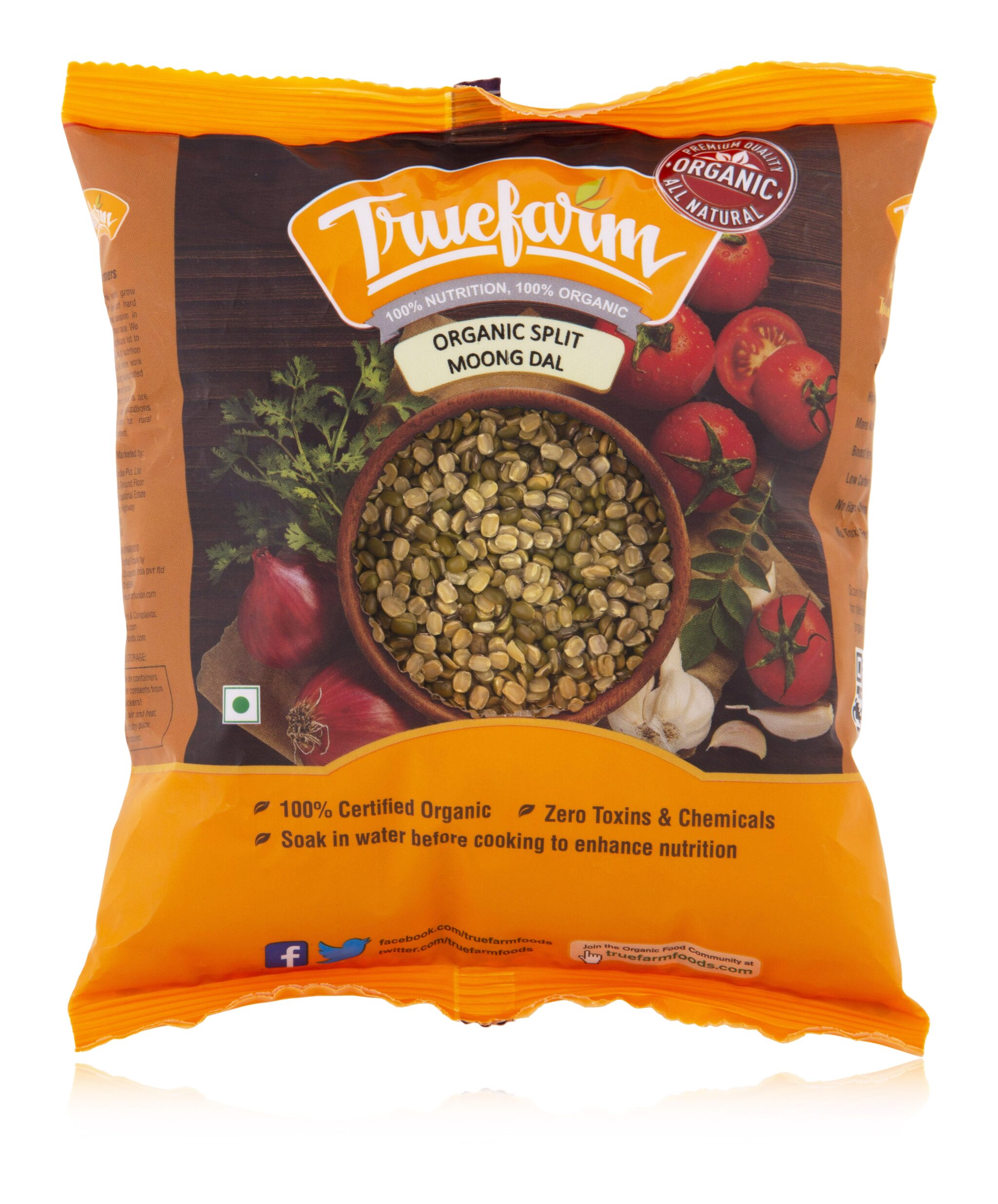 

Truefarm Organic Green Moongdal Split (500g)