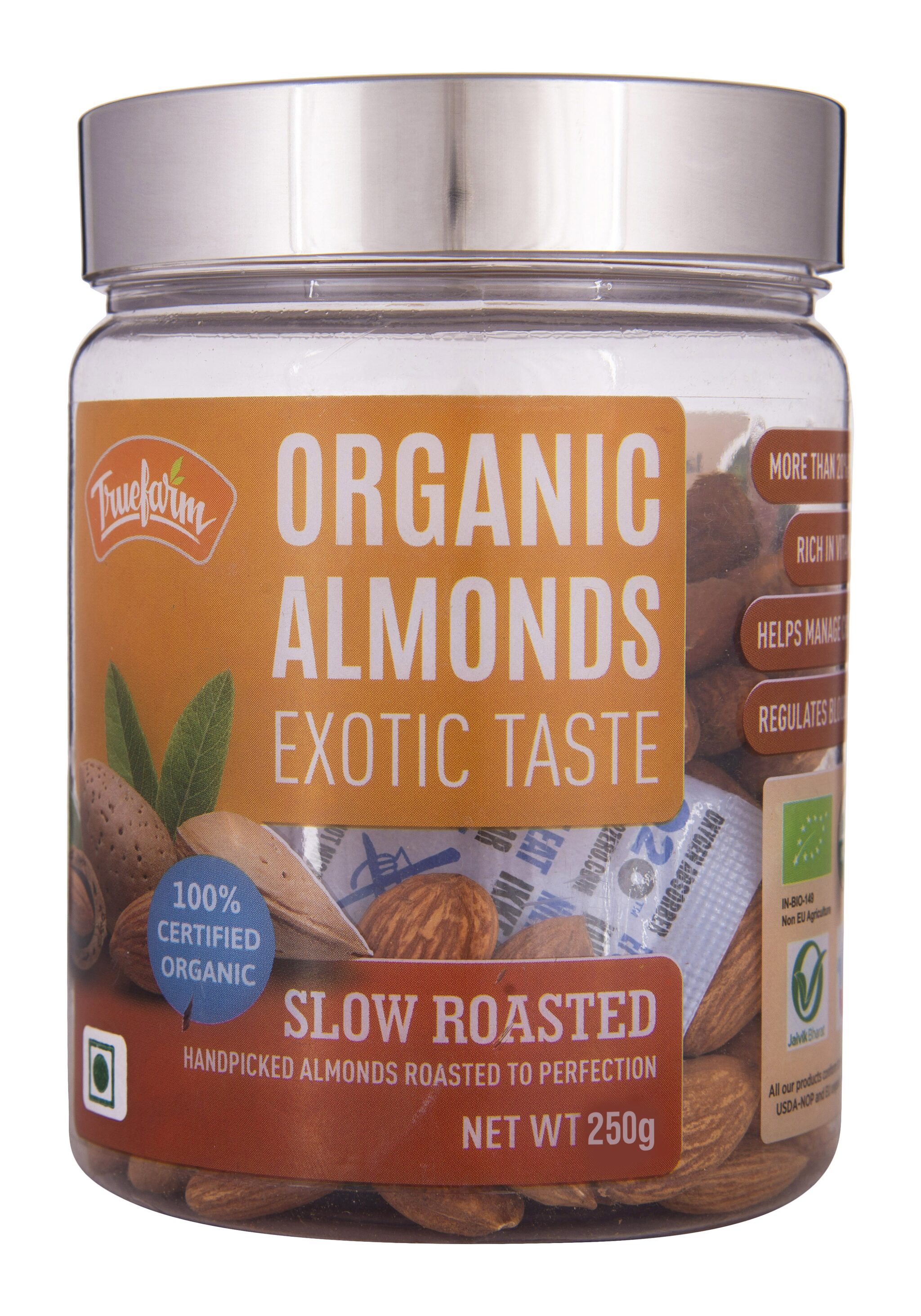 

Truefarm Organic Almond Roasted (250g)