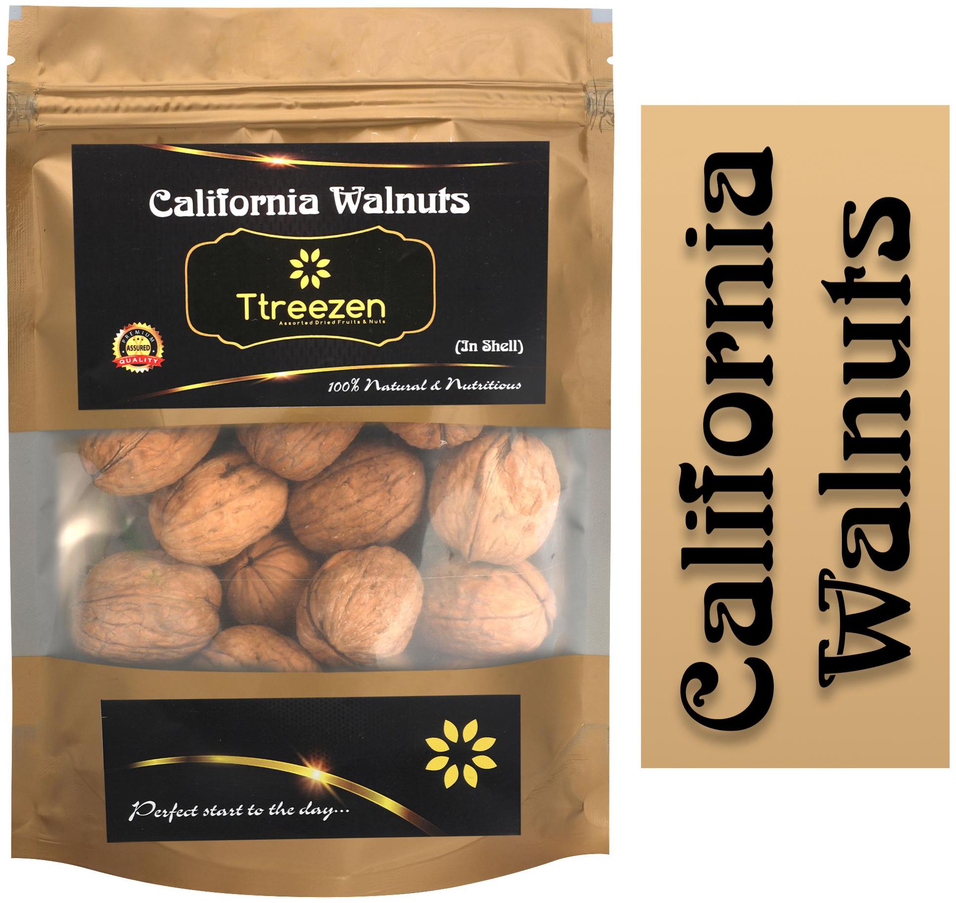 

Ttreezen 100 Natural Fresh Premium Quality Walnuts In shell 450g (Pack Of 1)