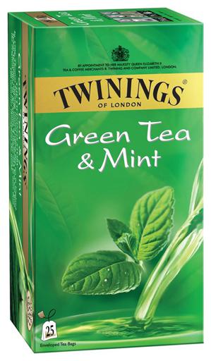 

Twinings Green Tea Mint 25 Tea Bags g