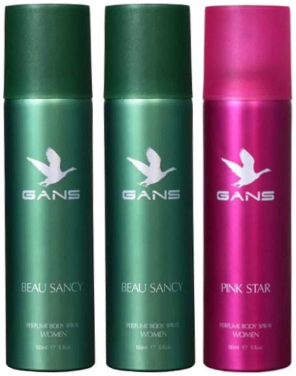 

Two BEAU SANCY One PINK STAR Perfume Body Spray for Women (Pack of 3)