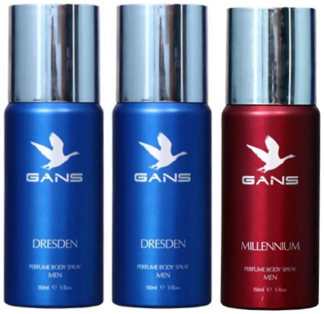

Two DRESDEN One MILLENNIUM Perfume Body Spray for Men (Pack of 3)