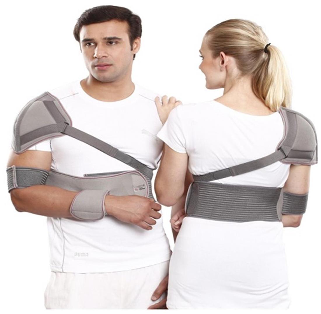 

Tynor Elastic Shoulder Immobiliser Shoulder Support (L Grey)