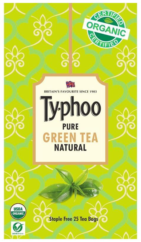 

Typhoo Green Tea pure Natural envelope 25 Tea Bag