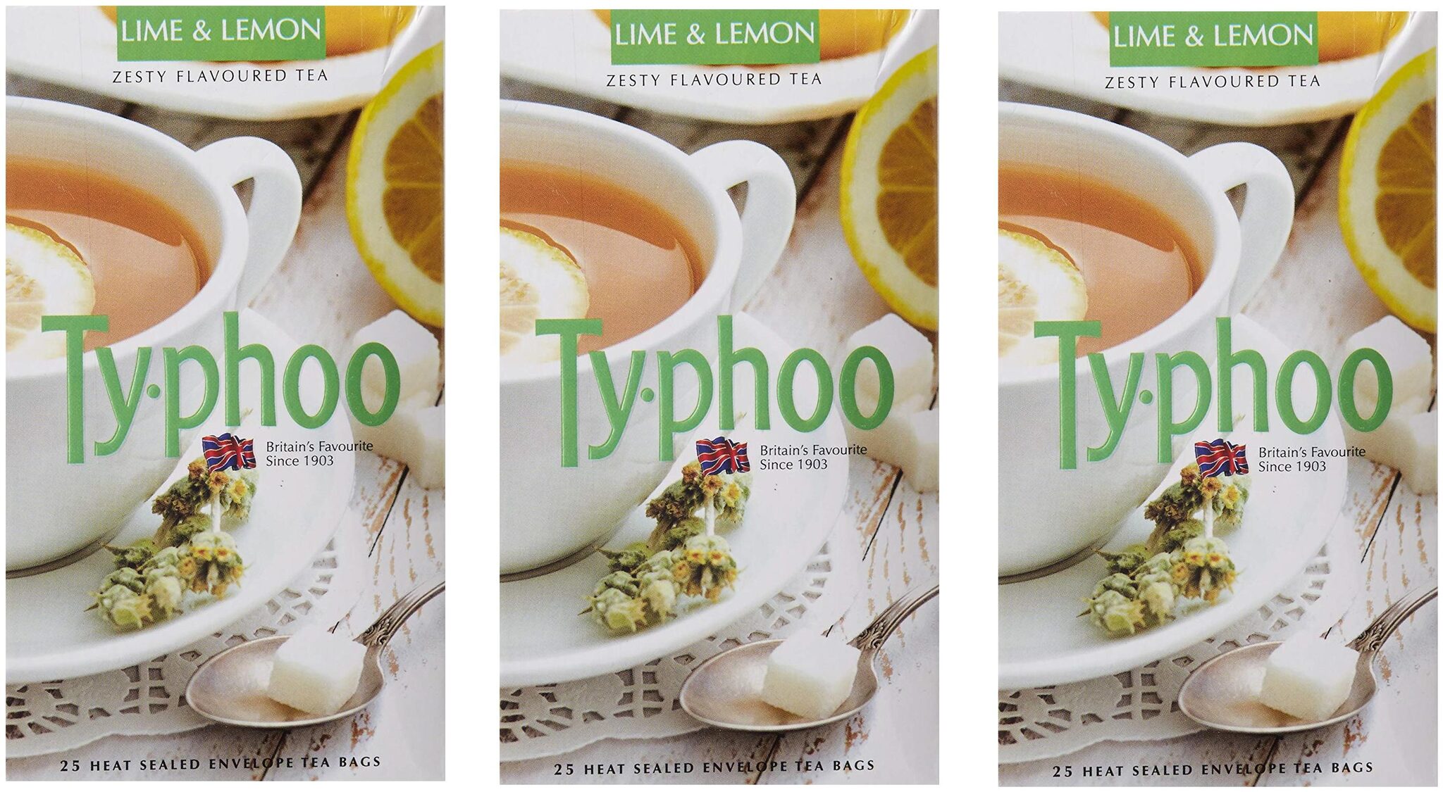 

Typhoo Lemon Lime 25 Tea Bags (Pack Of 3)