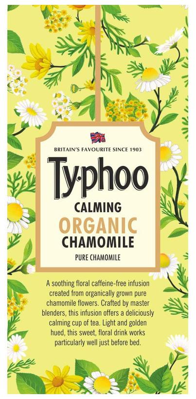 

Typhoo Pure Chamomile Organic Envelope tea bags 20 Tea Bag