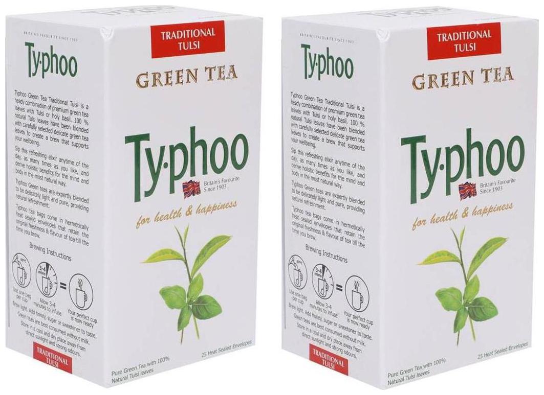 

Typhoo Tulsi 25 Tea Bags (Pack of 2)