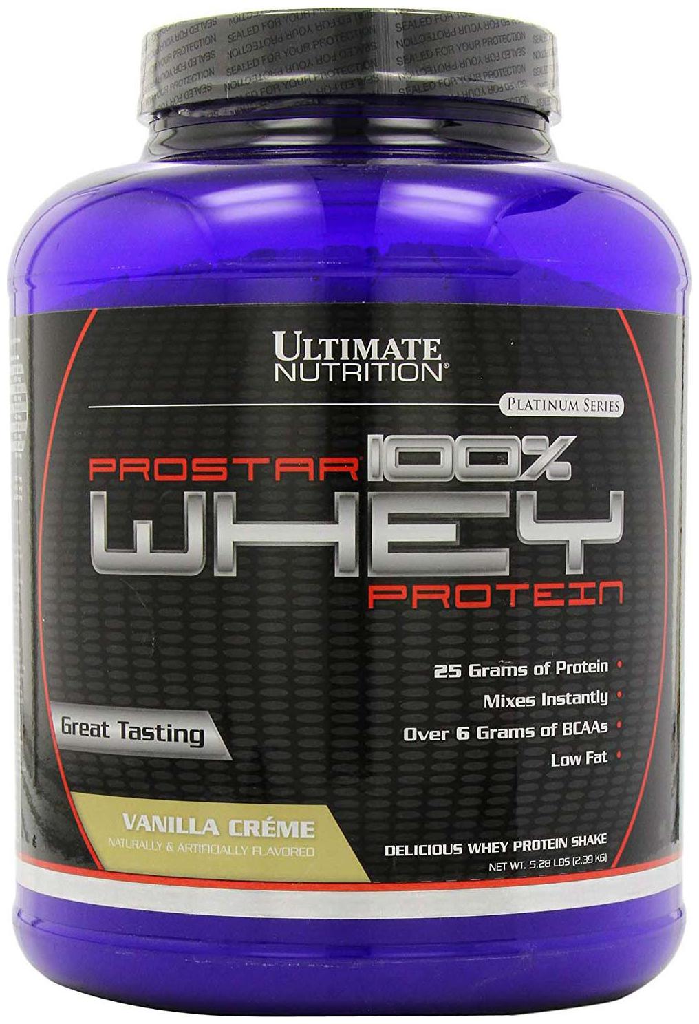 

Ultimate Nutrition Prostar 100 Whey Protein 2 39 kg (5 28 lb) Vanilla Creme