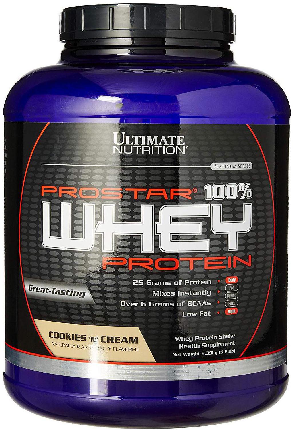 

Ultimate Nutrition Prostar 100 Whey Protein 2 39 kg (5 28 lb) Cookies Cream