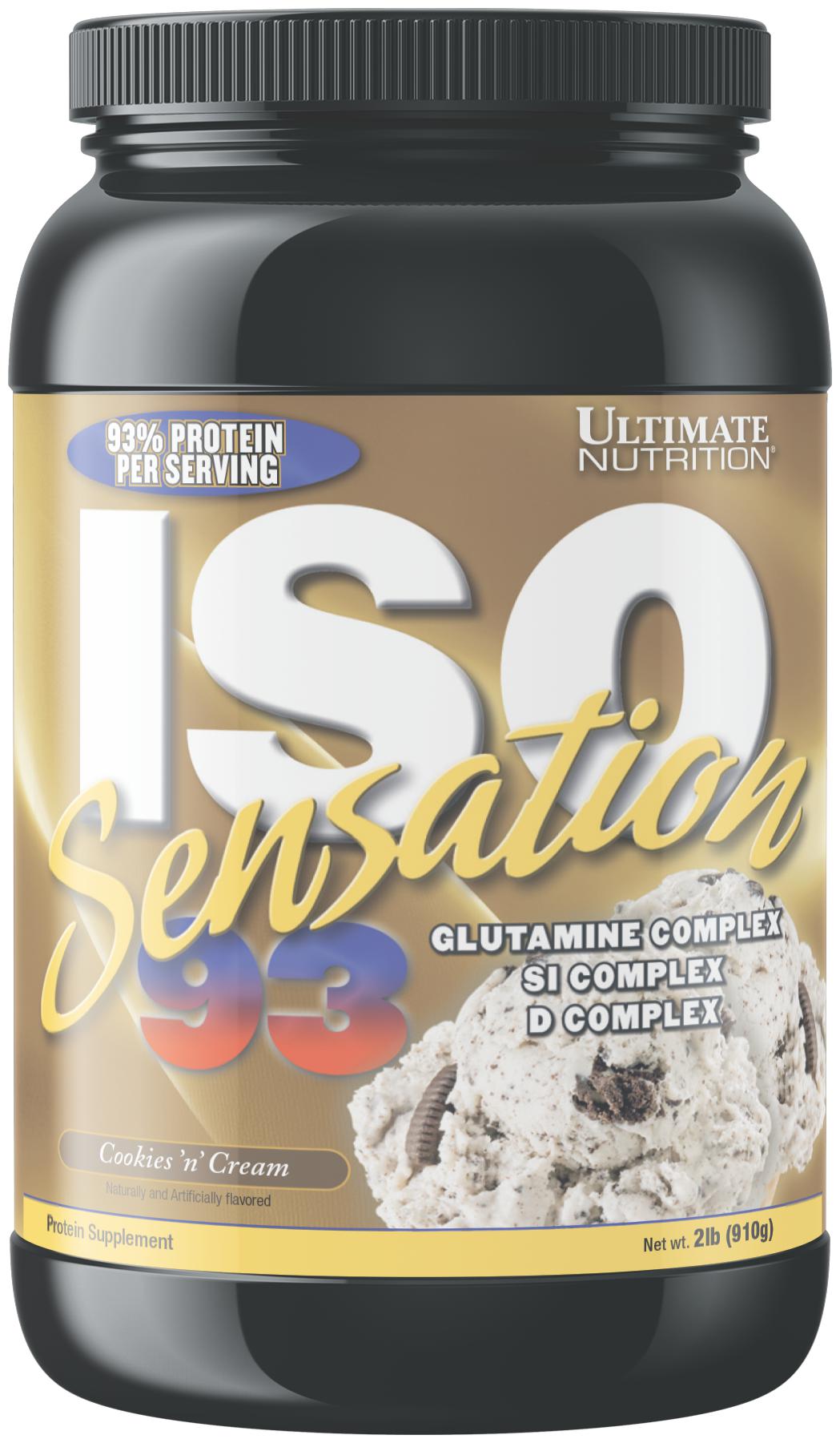 

Ultimate Nutrition Iso Sensation 93 2lbs Cookies Cream 910g