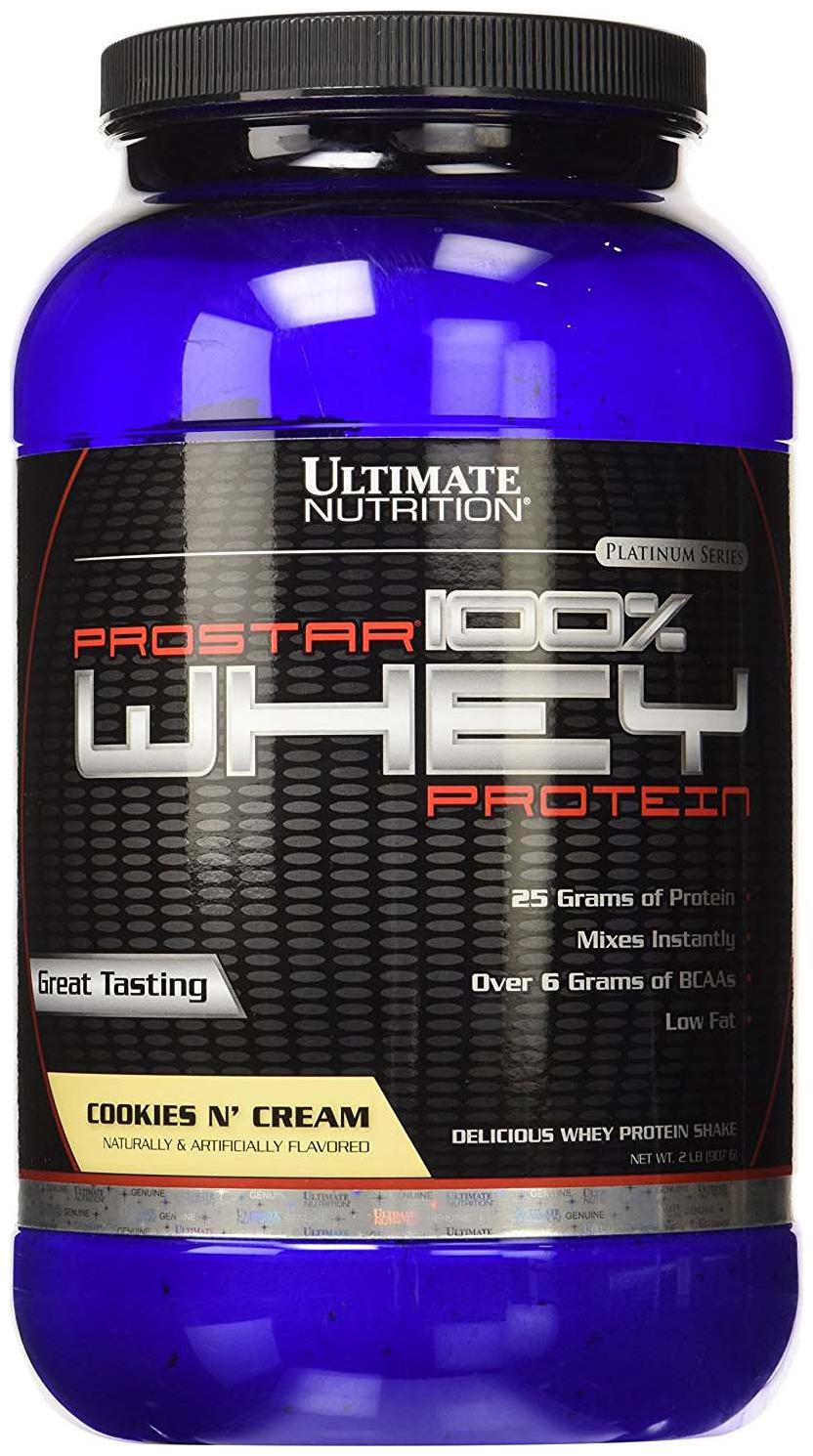 

Ultimate Nutrition Prostar 100 Whey Protein 0 90 kg (2 lb) Cookies Cream