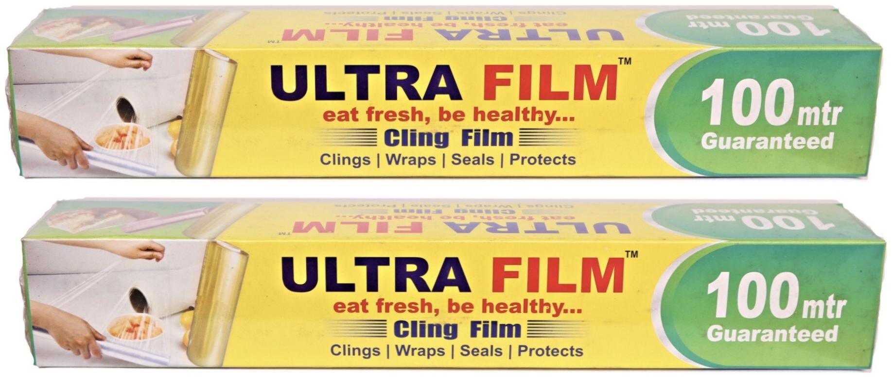 

Ultra Film 100 Mtr Cling Film (Pack Of 2)