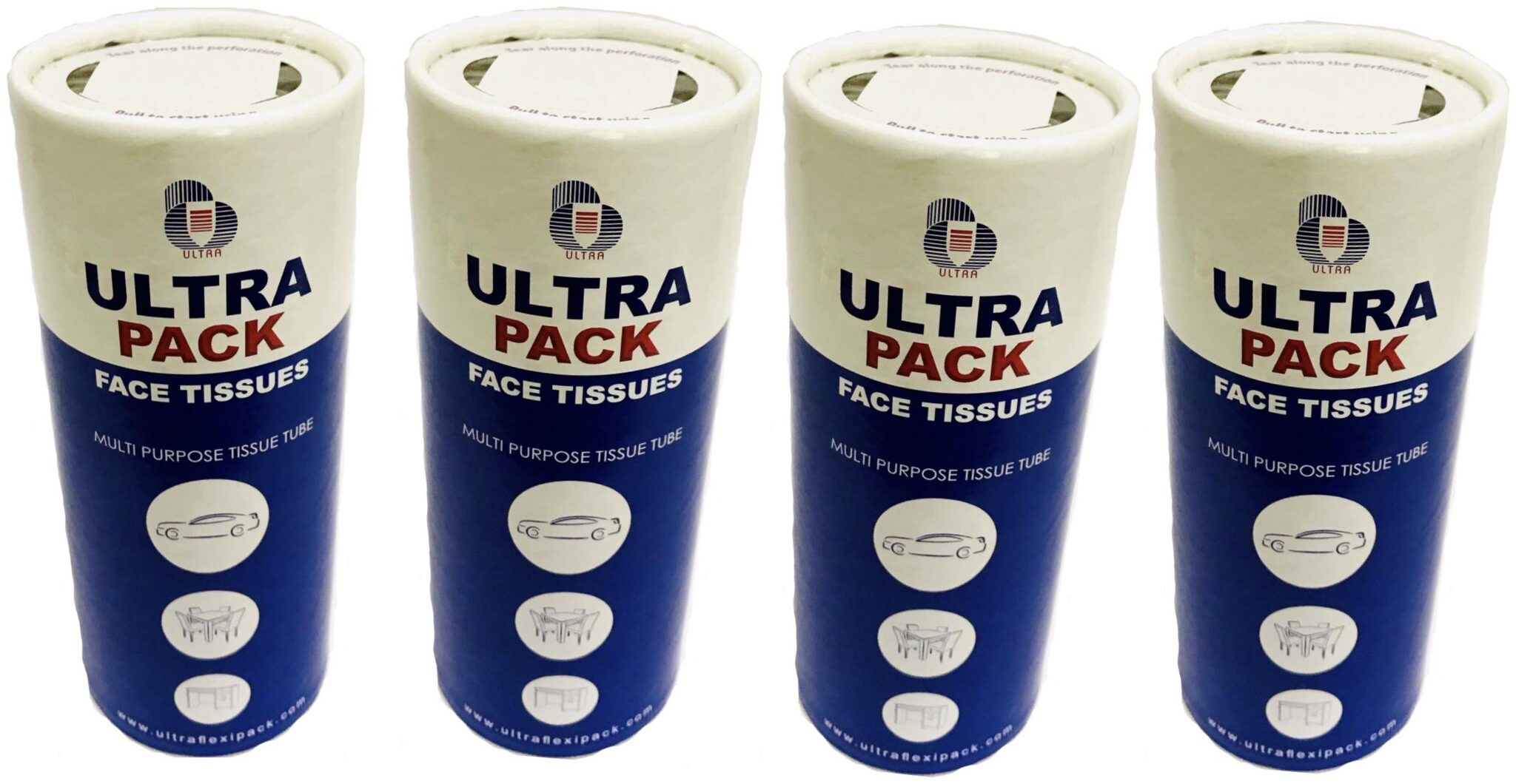 

ULTRA PACK Facial Tissue Can (Pack of 4)