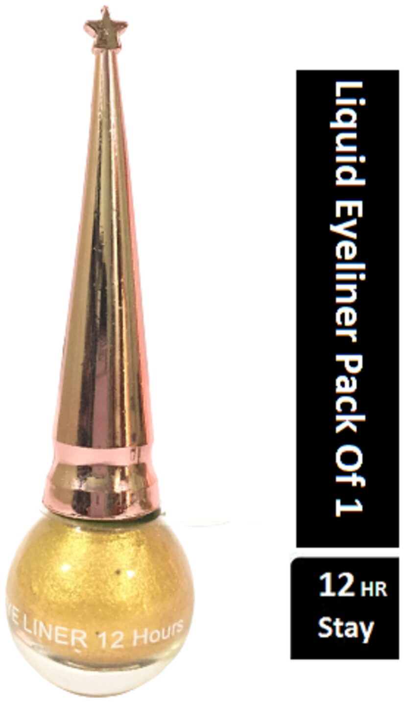 

Unbox Long Wearing Liquid Eyeliner Gold Glitter Waterproof Eyeliner 6ml