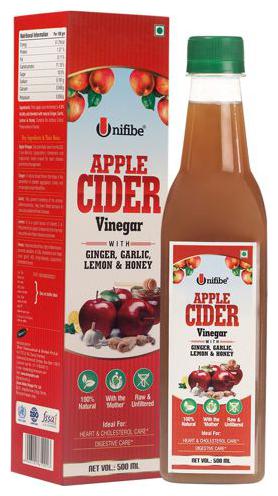 

Unifibe Apple Cider Vinegar - Ginger Garlic Lemon Honey With Mother 500 ml