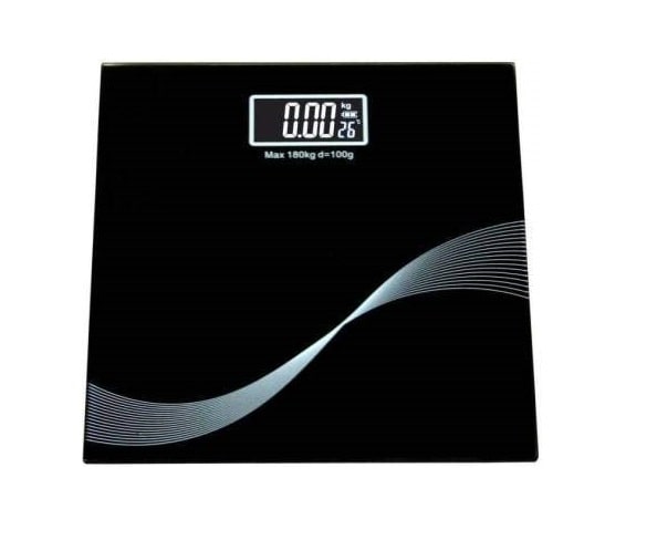 

UniqueCartz Electronic Thick Tempered Glass and LCD Display Digital Personal Bathroom Health Body Weighting Scale for Human Body