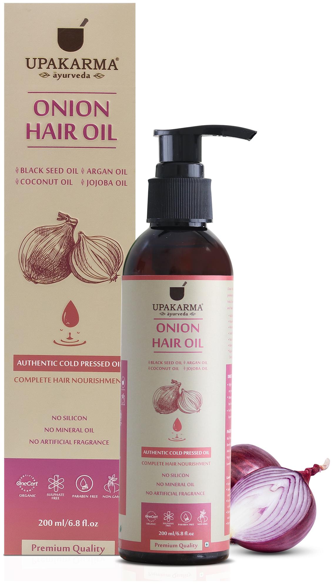 

Upakarma Onion Black Seed Hair Oil With 12 Essential Oils 200ml