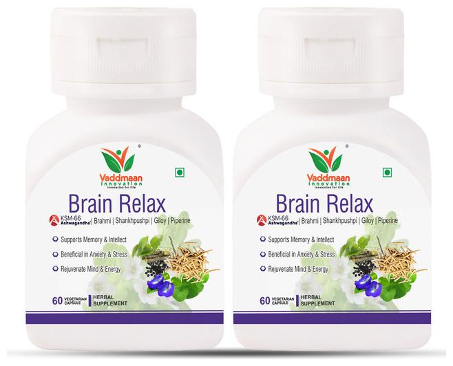 

Vaddmaan Brain Relax 60 Capsules (Pack of 2)
