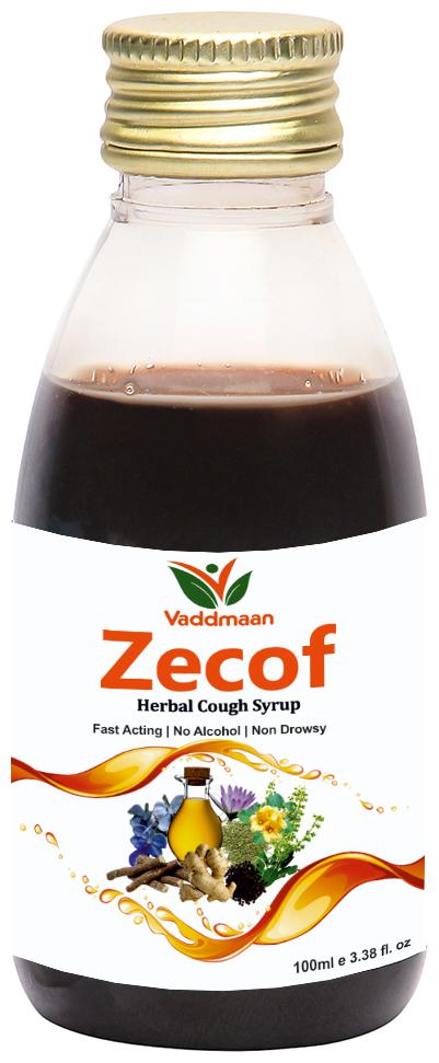 

Vaddmaan Zecof Herbal Cough syrup 100ml (Pack of 2)