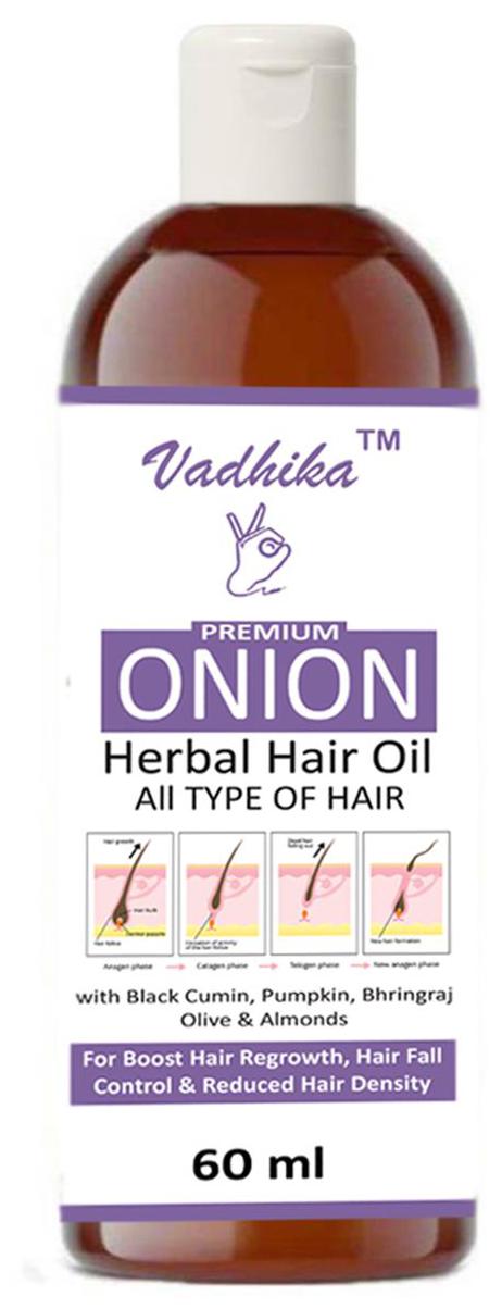 

Vadhika AroMine Premium Herbal ONION Hair Oil (60 ml)Pack of 1