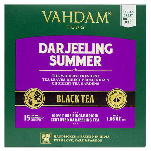 

VAHDAM Darjeeling Summer Black Tea Bags - Long Leaf Pyramid 15 Teabags