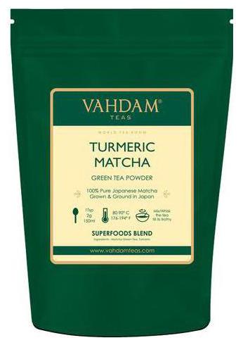 

VAHDAM Green Tea Powder - Turmeric Matcha 50 g