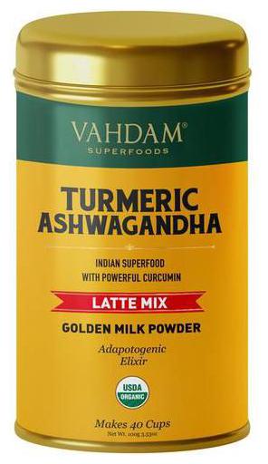 

Vahdam Turmeric Ashwagandha Latte Mix Superfood - Golden Milk Powder With Powerful Curcumin 100g