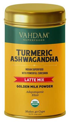 

Vahdam Turmeric Ashwagandha Latte Mix Superfood - Golden Milk Powder With Powerful Curcumin 100g
