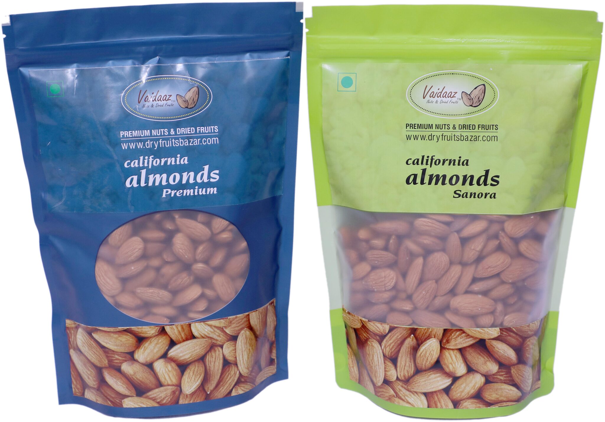 

Vaidaaz California Almond 500 g Almond Sanora 500 g (Pack of 2)