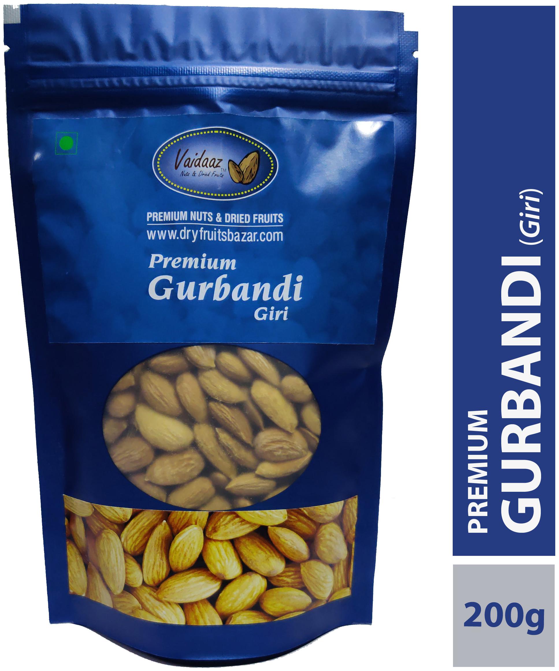 

Vaidaaz Natural Premium Almond Gurbandi 200 g