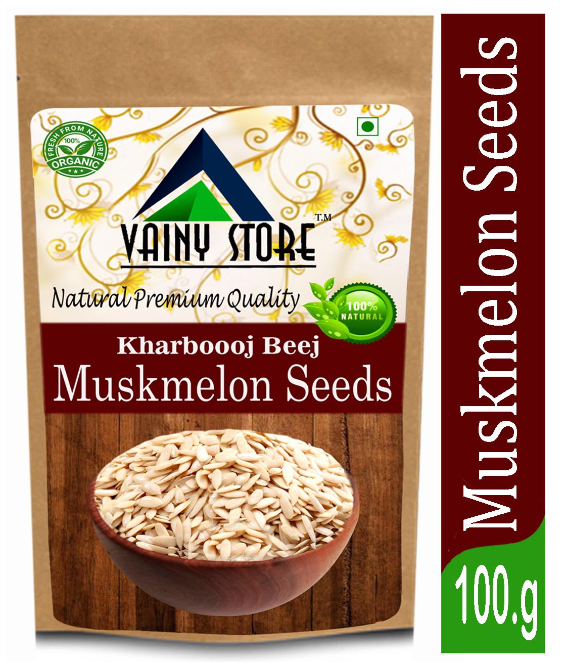 

Vainy Store Premium Muskmelon Seeds Kharbooj Magaz Kharbhuja Beej 100g (Pack Of 1)