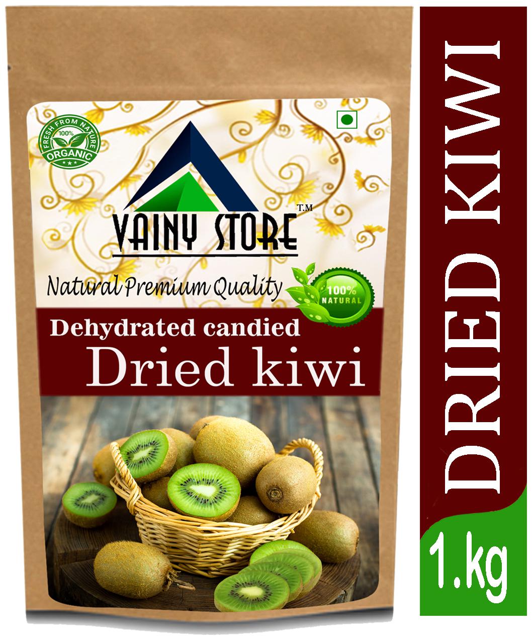 

Vainy Store Natural Dried Kiwi with Proteins Dehydrated Candied Dried Kiwi Slices 500g (Pack Of 2)