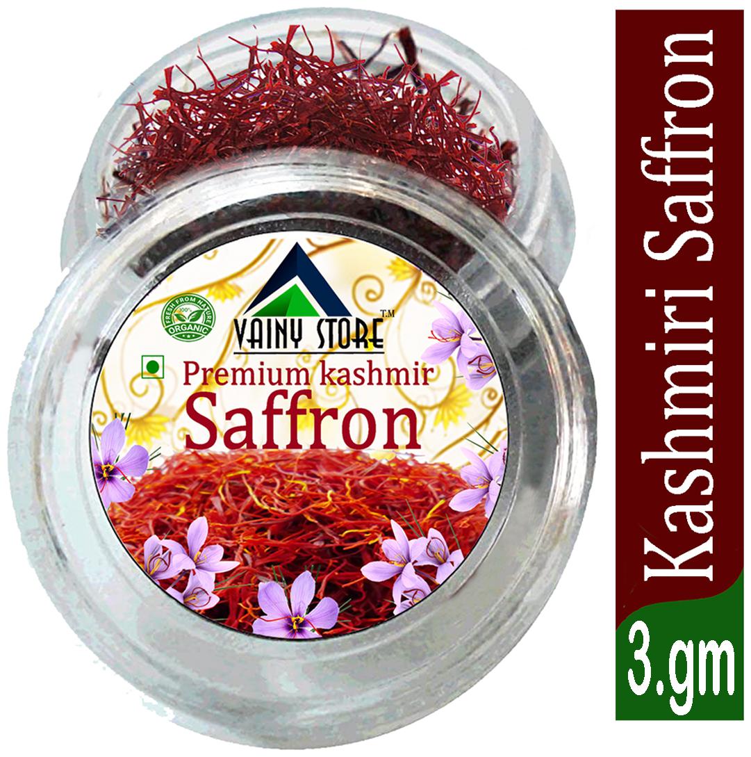 

Vainy Store 100 Natural Kashmiri Kesar Premium Quality Saffron Long Thread 3g