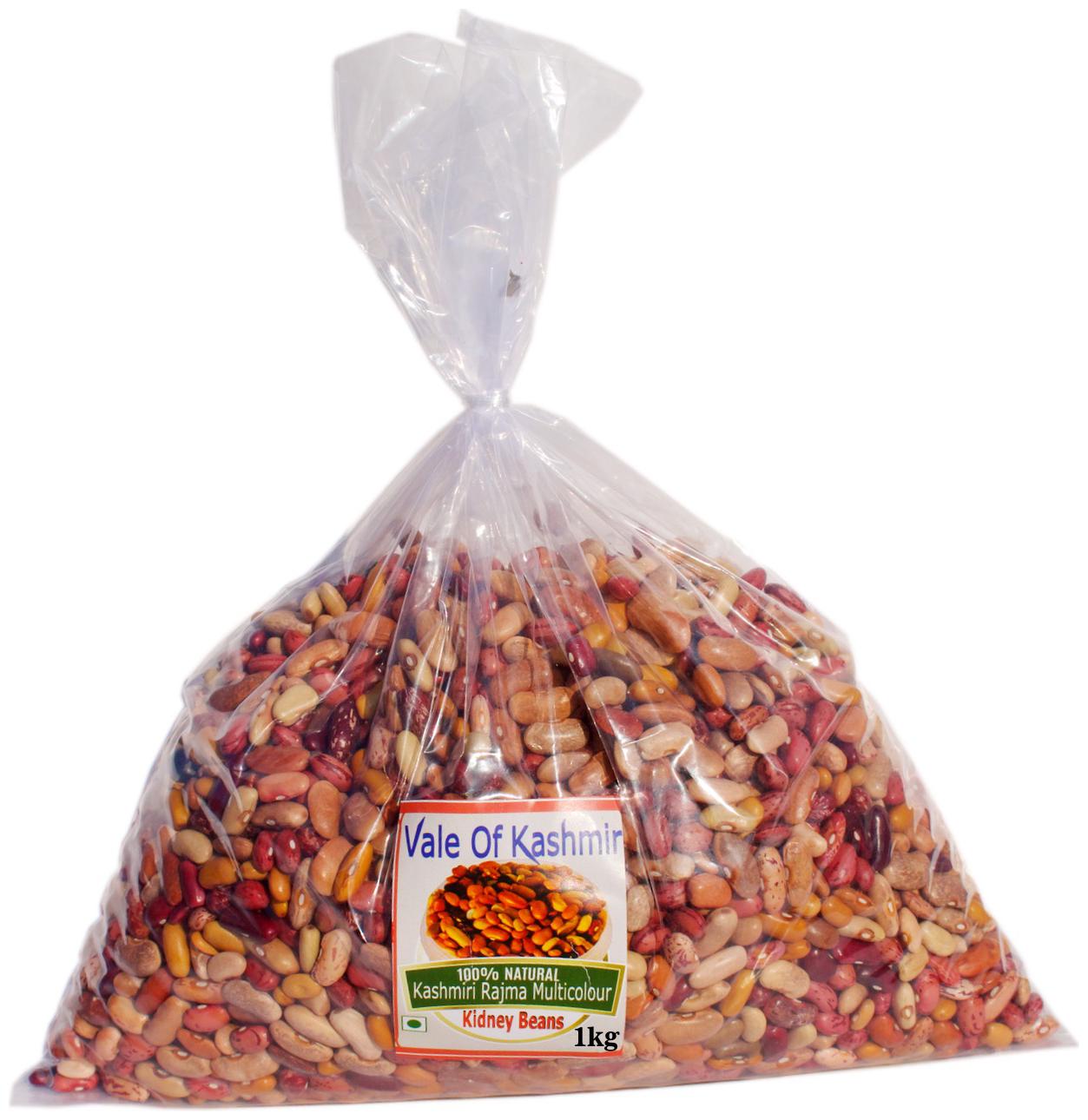 

Vale Of Kashmir Kashmiri Multi Colour Rajma 1kg Kashmiri Kidney Beans