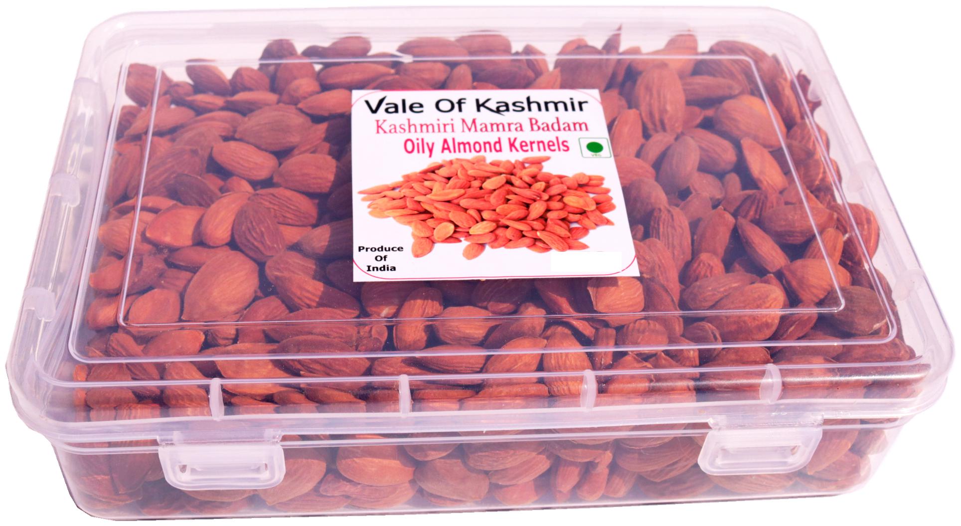 

Vale Of Kashmir Kashmiri Mamra Almond Kernels 500 g in Lock Pack Kashmiri Badam Giri