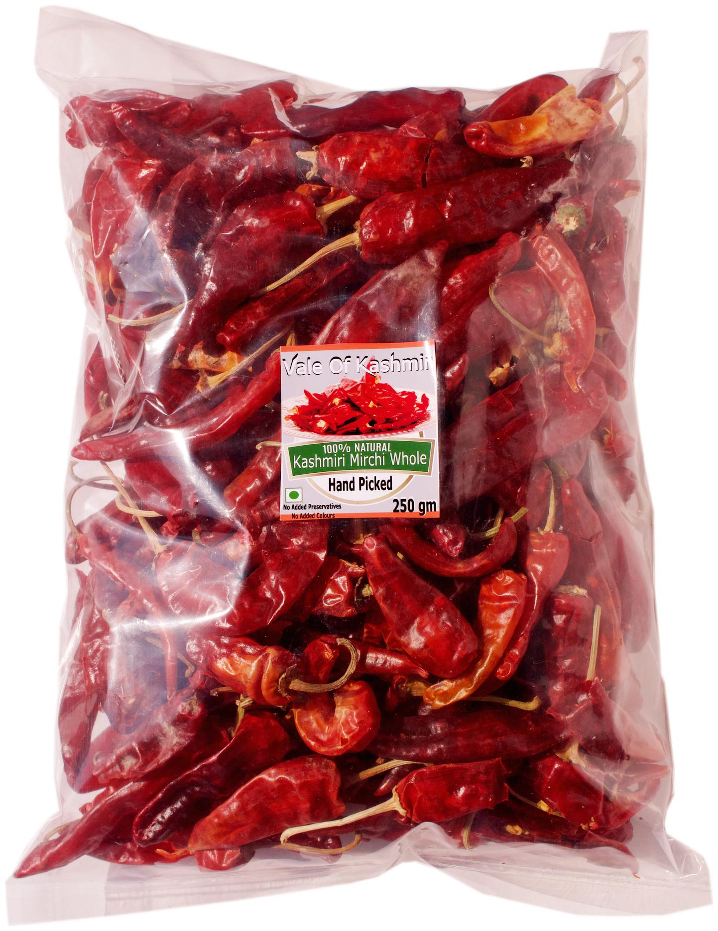 

Vale Of Kashmir Kashmiri Mirchi Chilli Whole 250 g