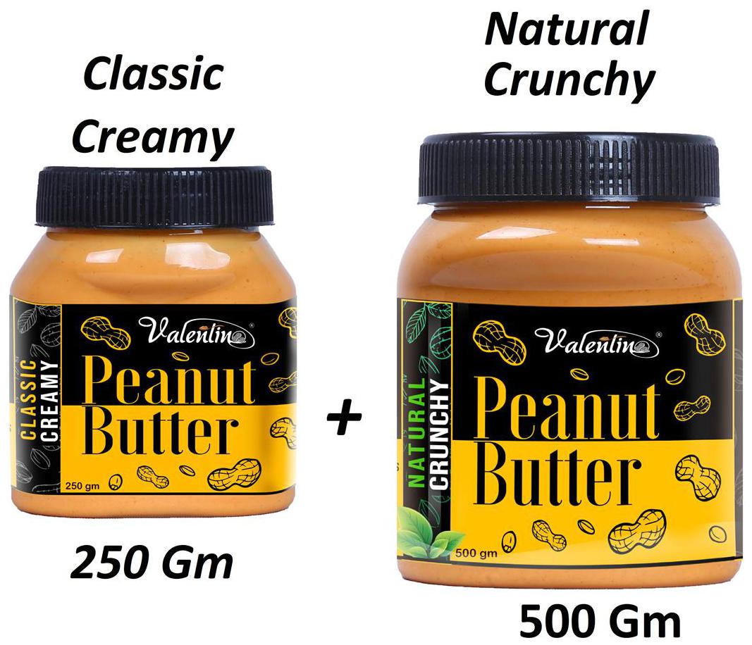 

Valentino Classic Creamy 250g Natural Crunchy 500g