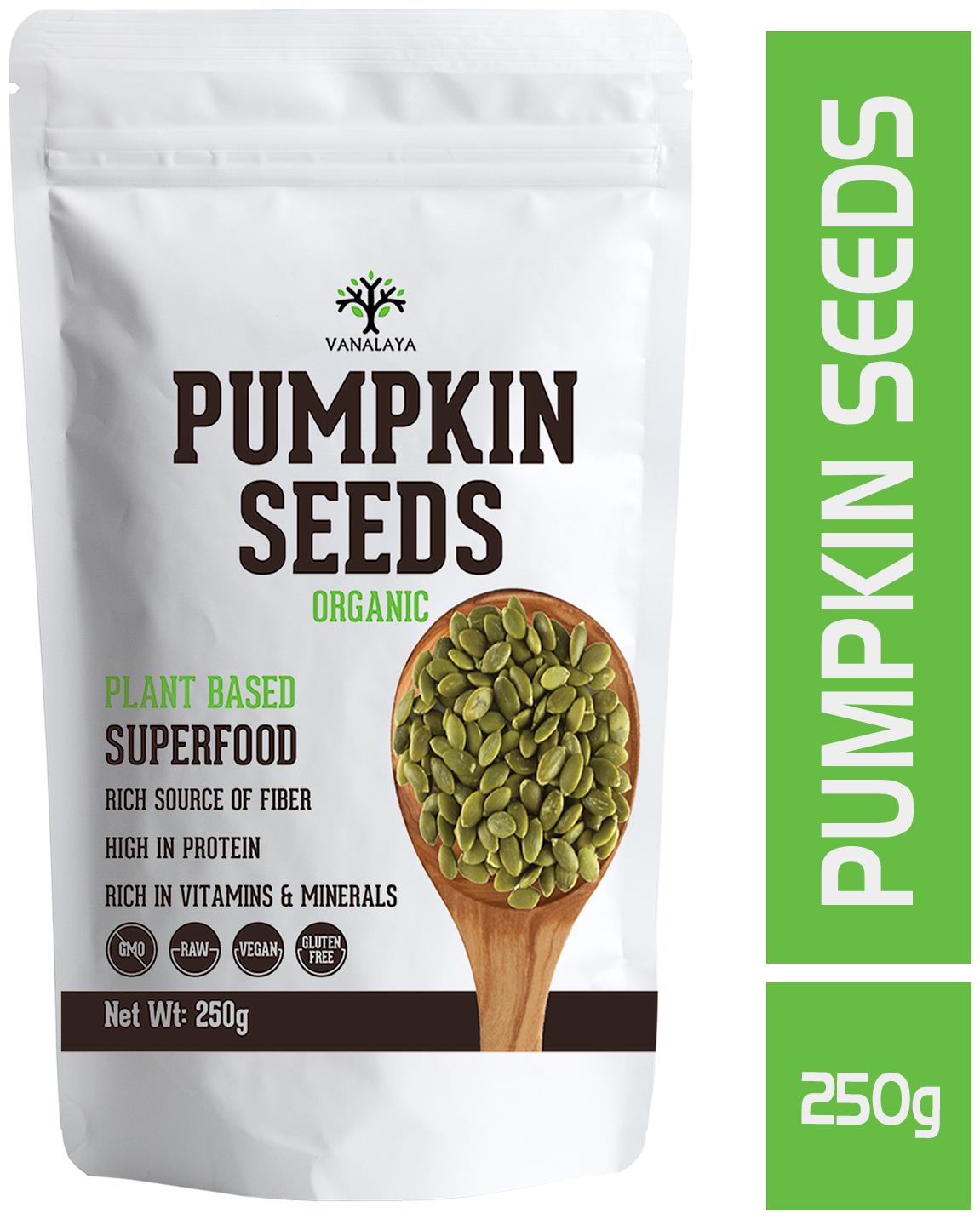 

Vanalaya Raw organic pumpkin seeds 250g