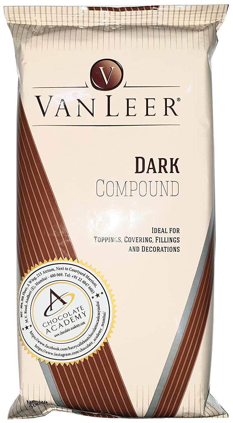 

Vanleer Dark Chocolate Compound Slab - 500g (Pack of 3 )