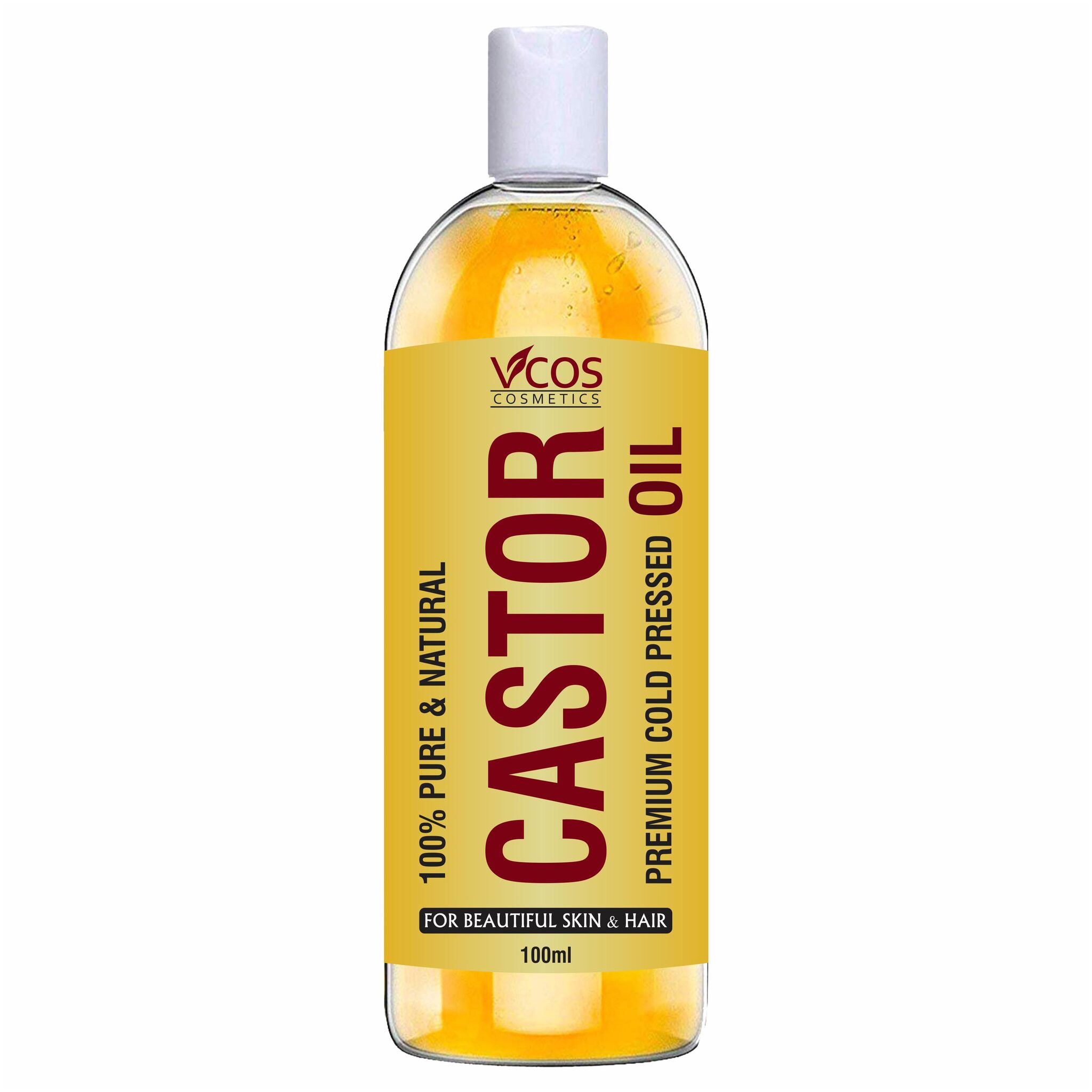 

VCOS COSMETICS Premium Cold Pressed Castor Oil For Hair And Skin (100 ml)