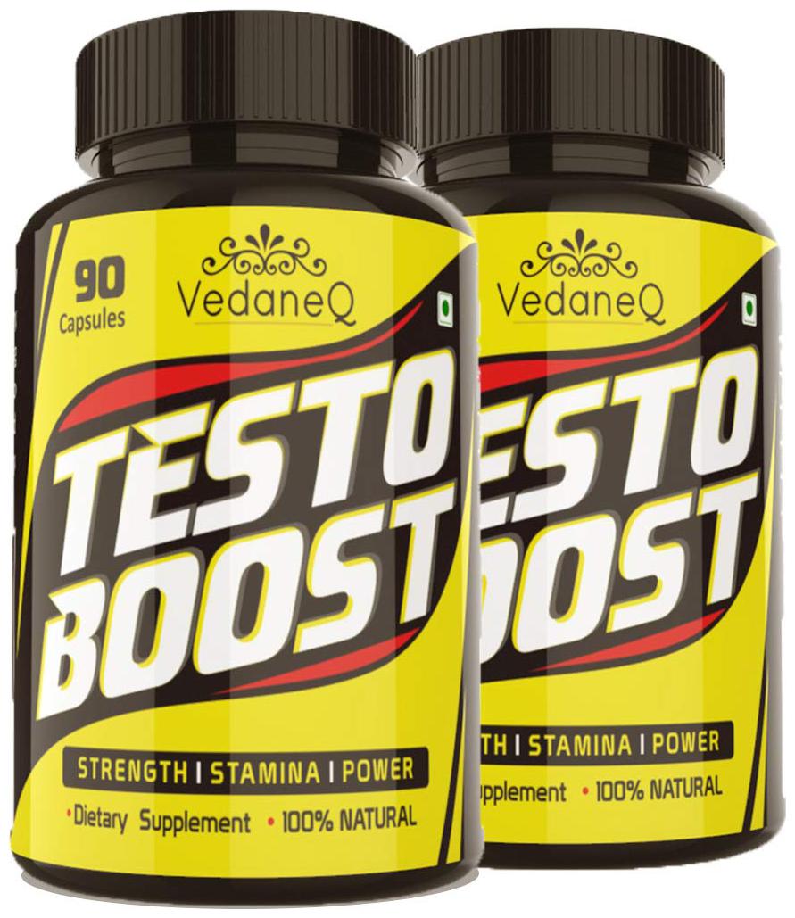 

VedaneQ Testosterone booster for men 90 Capsules (Pack of 2)