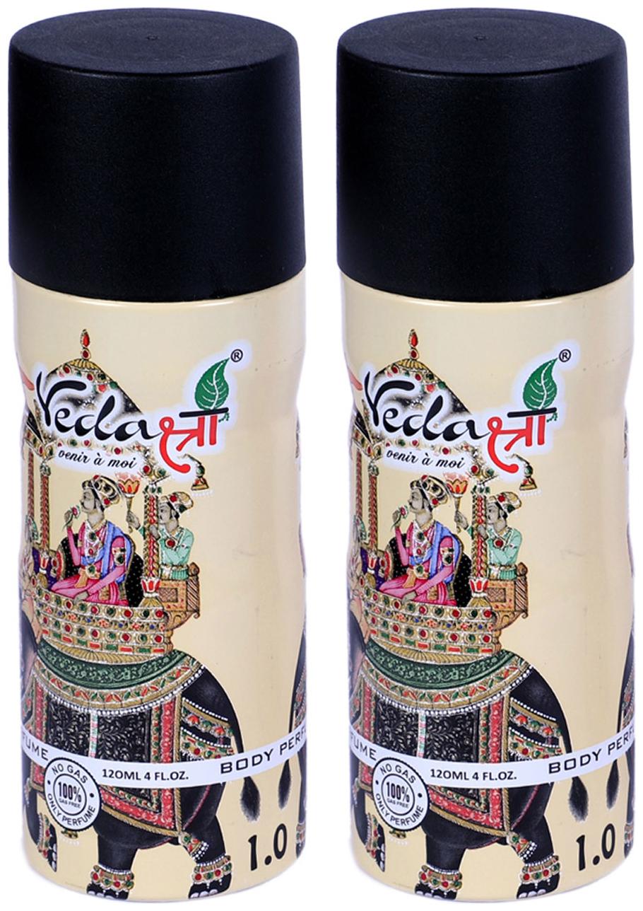 

Vedashree Two 1 0 Deodorant Spray For Men Women 120ml(Pack of 2)