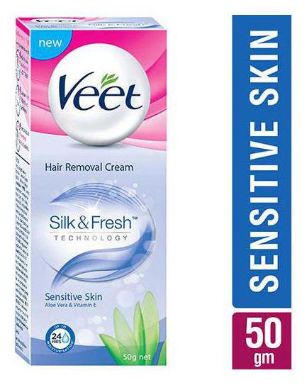 

Veet Hair Removal Cream - Naturals Silk Fresh Sensitive Skin 50 g