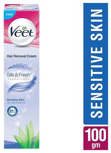 

Veet Hair Removal Cream - Silk Fresh Sensitive Skin 100 gm