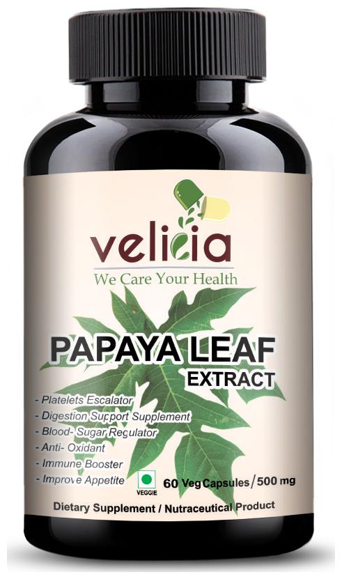 

Velicia Papya Leaf Extract (60 capsules)