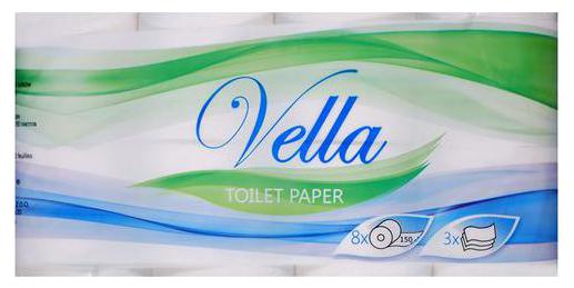 

Vella Toilet Paper Rolls - 3 Ply Imported 8 pcs