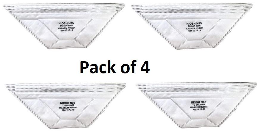 

Magnum N95 Mask - NIOSH Approved (Pack Of 4)