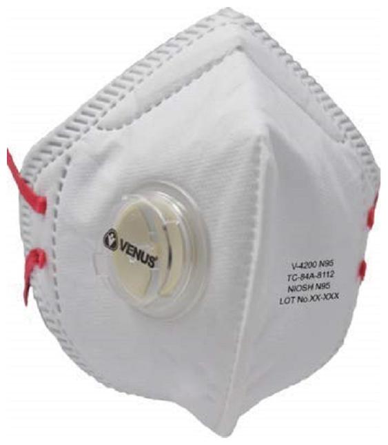 

Venus V4200 N95 Mask- NIOSH Approved (Pack Of 4)