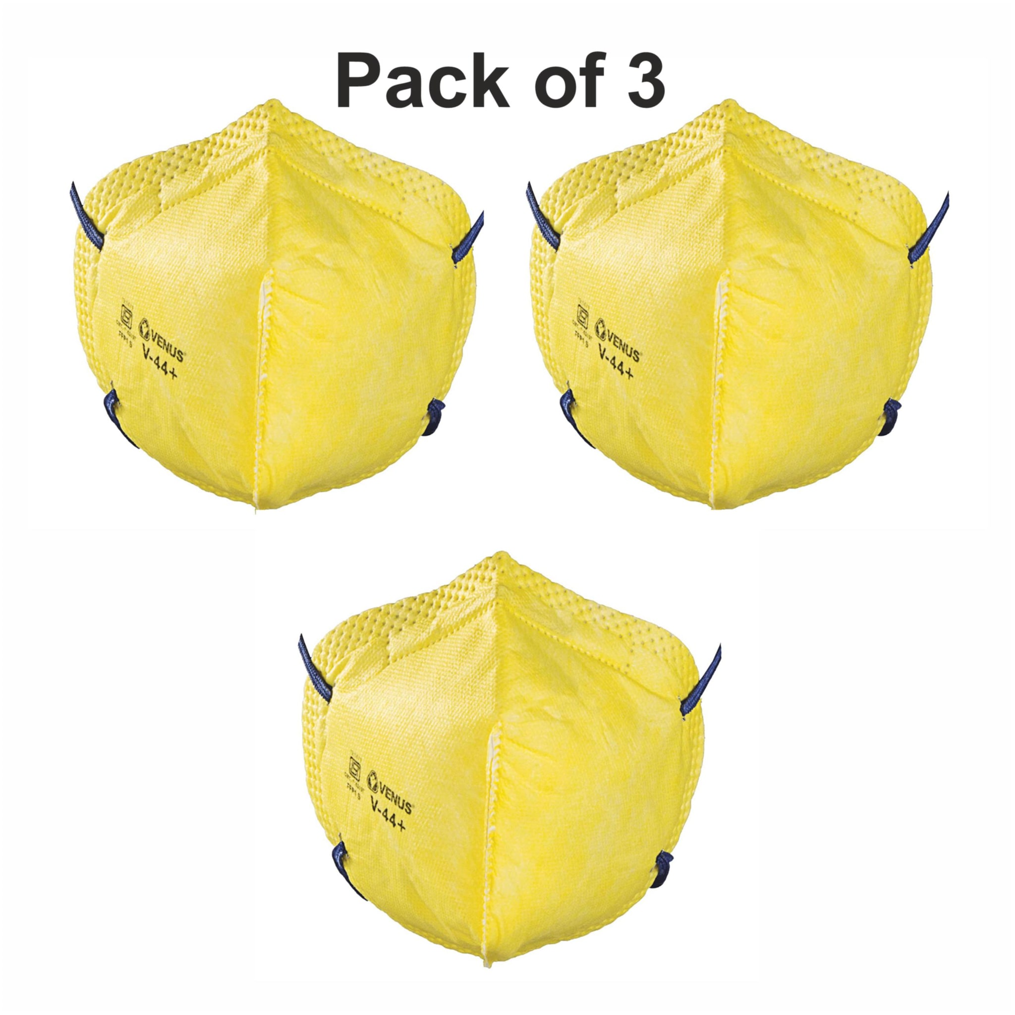 

Venus V44 Face Mask Yellow (Pack Of 3)