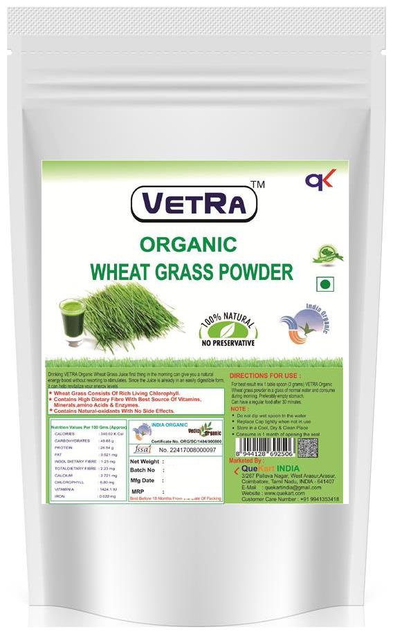 

Vetra Organic Wheat Grass Powder Combo - 250 g (Pack Of 3)